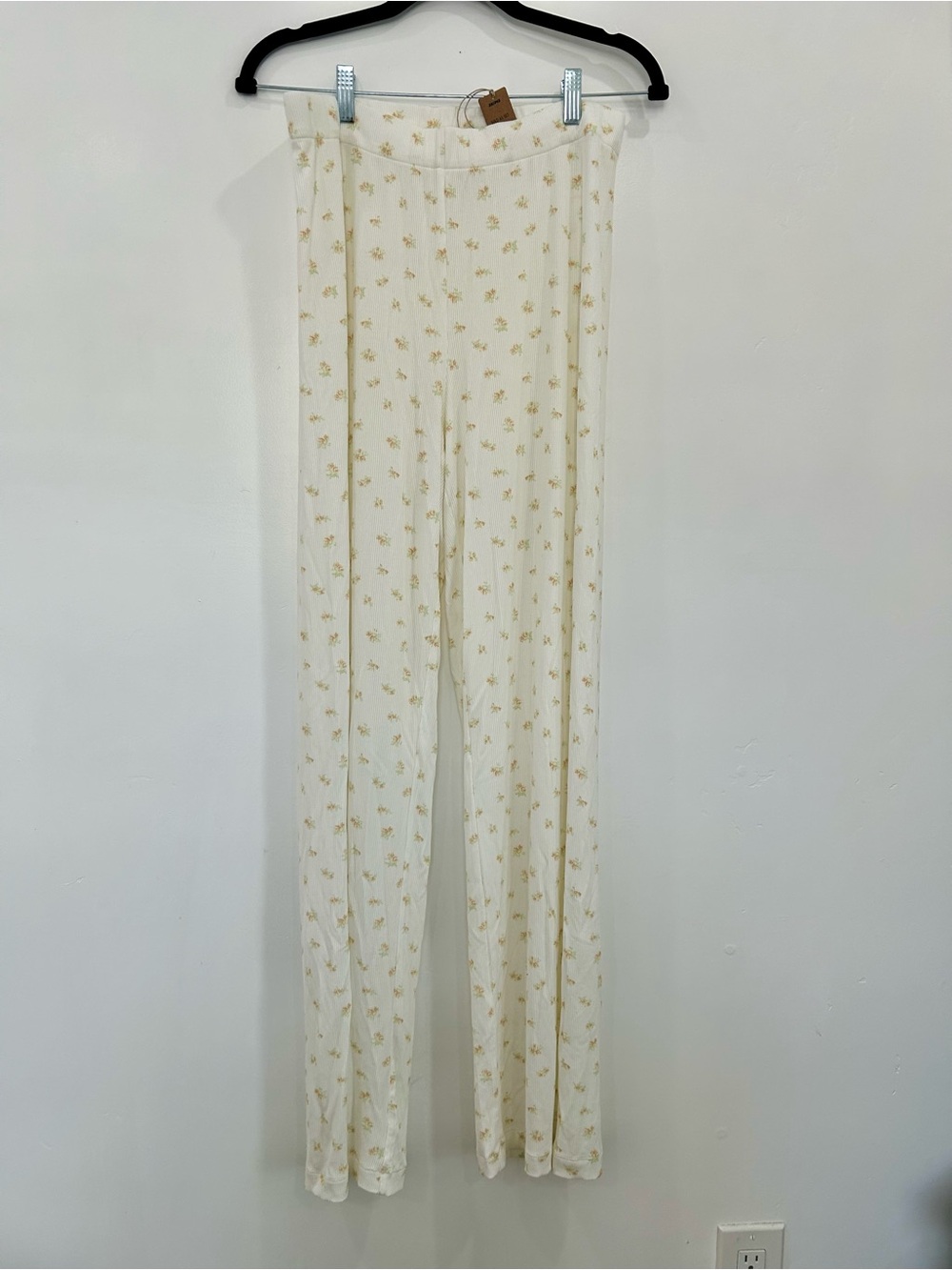 SKIMS NWT Ribbed Soft Lounge Pants in Marigold Size Medium